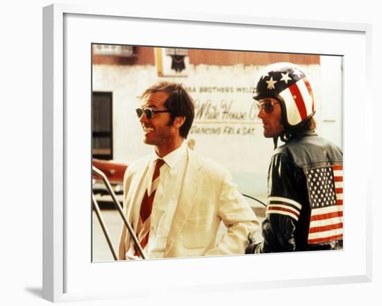 Easy Rider, Jack Nicholson, Peter Fonda, 1969-null-Framed Photo