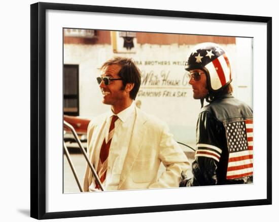 Easy Rider, Jack Nicholson, Peter Fonda, 1969-null-Framed Photo