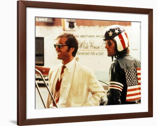 Easy Rider, Jack Nicholson, Peter Fonda, 1969-null-Framed Photo