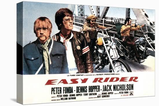 Easy Rider, Luke Askew (Far Left), Peter Fonda, Dennis Hopper, 1969-null-Stretched Canvas