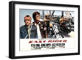 Easy Rider, Luke Askew (Far Left), Peter Fonda, Dennis Hopper, 1969-null-Framed Art Print