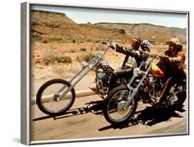 Easy Rider, Peter Fonda, Dennis Hopper, 1969-null-Framed Photo