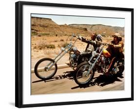 Easy Rider, Peter Fonda, Dennis Hopper, 1969-null-Framed Photo