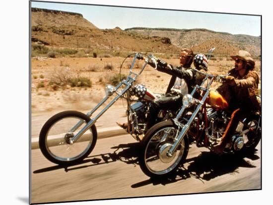 Easy Rider, Peter Fonda, Dennis Hopper, 1969-null-Mounted Photo
