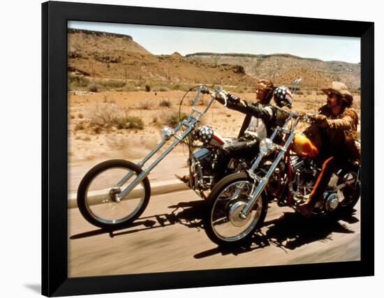 Easy Rider, Peter Fonda, Dennis Hopper, 1969-null-Framed Photo