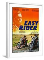 Easy Rider, Peter Fonda on German Poster Art, 1969-null-Framed Art Print