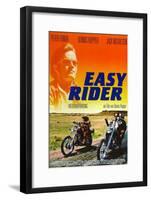 Easy Rider, Peter Fonda on German Poster Art, 1969-null-Framed Art Print