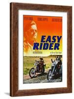 Easy Rider, Peter Fonda on German Poster Art, 1969-null-Framed Art Print