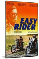 Easy Rider, Peter Fonda on German Poster Art, 1969-null-Mounted Art Print