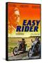 Easy Rider, Peter Fonda on German Poster Art, 1969-null-Framed Stretched Canvas