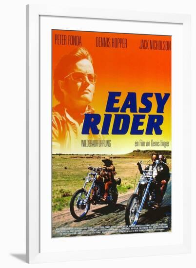 Easy Rider, Peter Fonda on German Poster Art, 1969-null-Framed Art Print