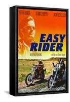 Easy Rider, Peter Fonda on German Poster Art, 1969-null-Framed Stretched Canvas