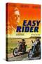 Easy Rider, Peter Fonda on German Poster Art, 1969-null-Stretched Canvas