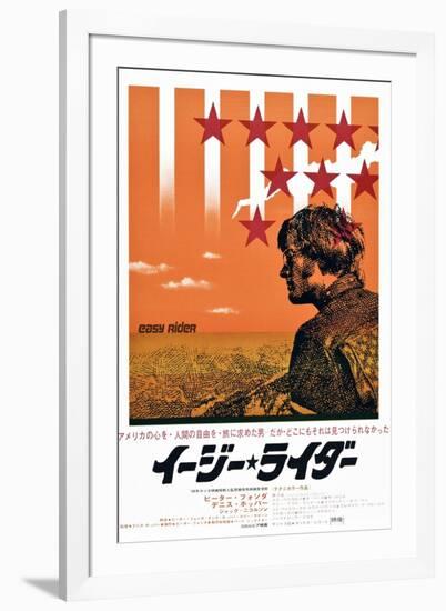 Easy Rider, Peter Fonda on Japanese Poster Art, 1969-null-Framed Art Print