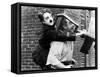 Easy Street, Charles Chaplin, Eric Campbell, 1917-null-Framed Stretched Canvas