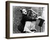 Easy Street, Charles Chaplin, Eric Campbell, 1917-null-Framed Photo