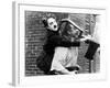 Easy Street, Charles Chaplin, Eric Campbell, 1917-null-Framed Photo