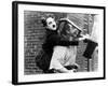 Easy Street, Charles Chaplin, Eric Campbell, 1917-null-Framed Photo