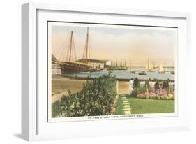 Easy Street, Waterfront, Nantucket, Massachusetts-null-Framed Art Print