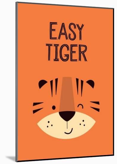 Easy Tiger - Wink Designs Contemporary Print-Michelle Lancaster-Mounted Art Print