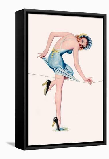 Easy To Get Stuck On!-Enoch Bolles-Framed Stretched Canvas