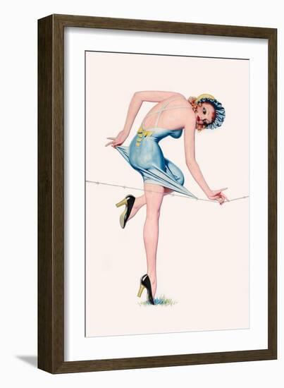 Easy To Get Stuck On!-Enoch Bolles-Framed Art Print