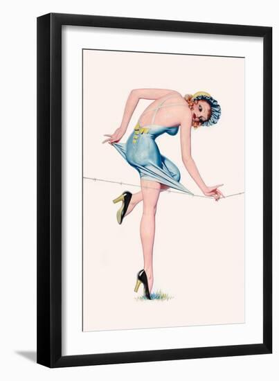 Easy To Get Stuck On!-Enoch Bolles-Framed Art Print