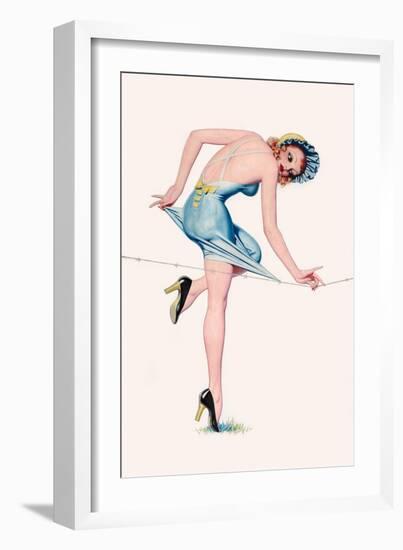 Easy To Get Stuck On!-Enoch Bolles-Framed Art Print