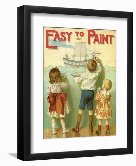 Easy to Paint, 1914-E.P. Dutton-Framed Giclee Print