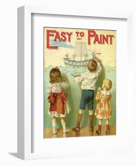 Easy to Paint, 1914-E.P. Dutton-Framed Giclee Print