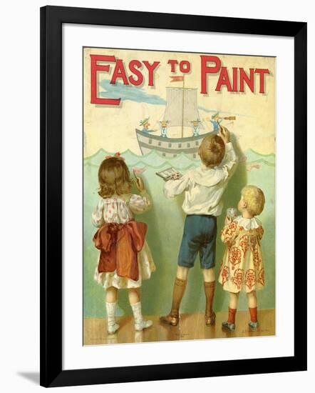 Easy to Paint, 1914-E.P. Dutton-Framed Premium Giclee Print