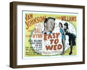 Easy to Wed, Van Johnson, Esther Williams, Lucille Ball, 1946-null-Framed Photo