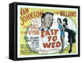 Easy to Wed, Van Johnson, Esther Williams, Lucille Ball, 1946-null-Framed Stretched Canvas