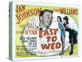 Easy to Wed, Van Johnson, Esther Williams, Lucille Ball, 1946-null-Stretched Canvas