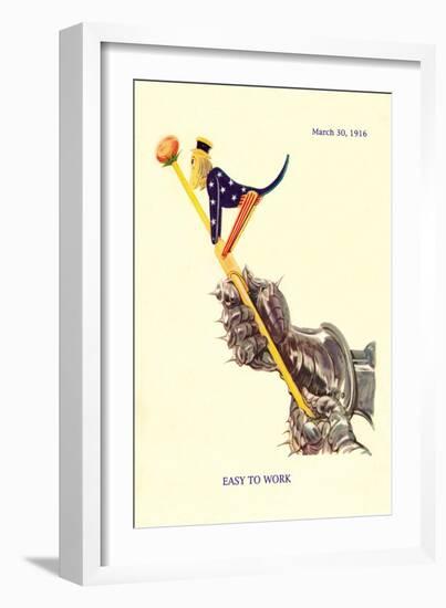 Easy to Work-A. Herford-Framed Art Print