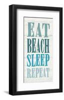 Eat, Beach, Sleep, Repeat-Sparx Studio-Framed Art Print