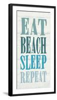 Eat, Beach, Sleep, Repeat-Sparx Studio-Framed Art Print