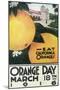 Eat CA Oranges on Orange Day - California-Lantern Press-Mounted Art Print