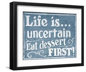 Eat Dessert First-J^ Larson-Framed Art Print