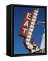 Eat Diner Sign along West 6th Avenue, San Jacinto District, Amarillo, Texas-Walter Bibikow-Framed Stretched Canvas