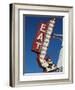 Eat Diner Sign along West 6th Avenue, San Jacinto District, Amarillo, Texas-Walter Bibikow-Framed Photographic Print