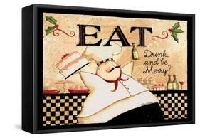 Eat Drink Be Merry-Dan Dipaolo-Framed Stretched Canvas