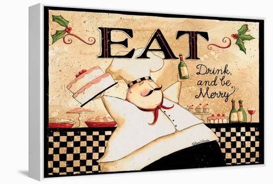 Eat Drink Be Merry-Dan Dipaolo-Framed Stretched Canvas