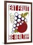 Eat Fruit Be Healthy-Vintage Apple Collection-Framed Giclee Print