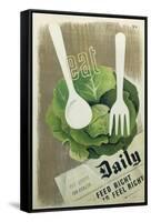 Eat Greens-null-Framed Stretched Canvas