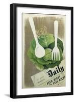 Eat Greens-null-Framed Giclee Print