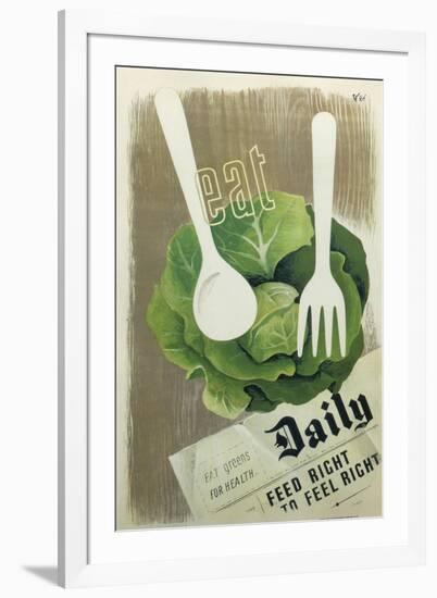 Eat Greens-null-Framed Giclee Print