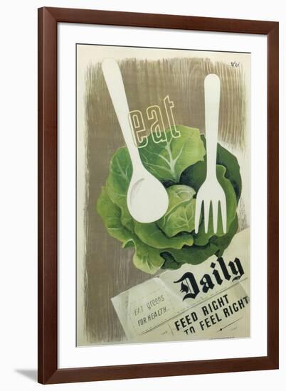 Eat Greens-null-Framed Giclee Print