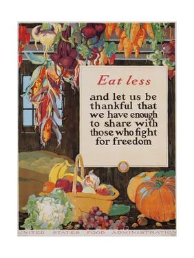 Eat less, and let us be thankful that we have enough to share with those who fight for freedom