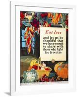 Eat Less, and Let us be Thankful-null-Framed Giclee Print